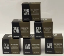 6 x  Matte Clay The Sculptor SebMan  2.57 oz Wella Sebastian Salon 6-Pac Seb man