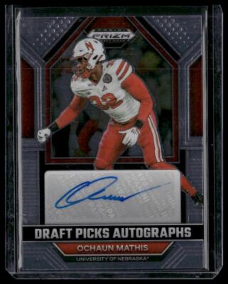 2023 Panini Prizm Draft Picks #DPA-OCM Ochaun Mathis Draft Picks Autographs