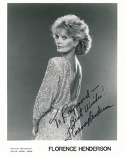 Florence Henderson- Signed B&W Vintage Photograph
