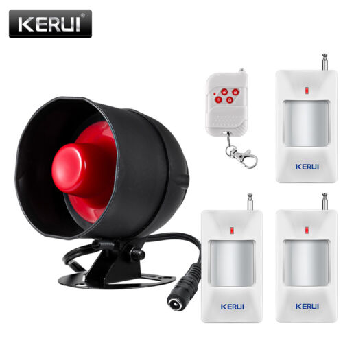 Wireless Siren Burglar Alarm System Home Security Standalone Motion Detector Kit - Afbeelding 1 van 8
