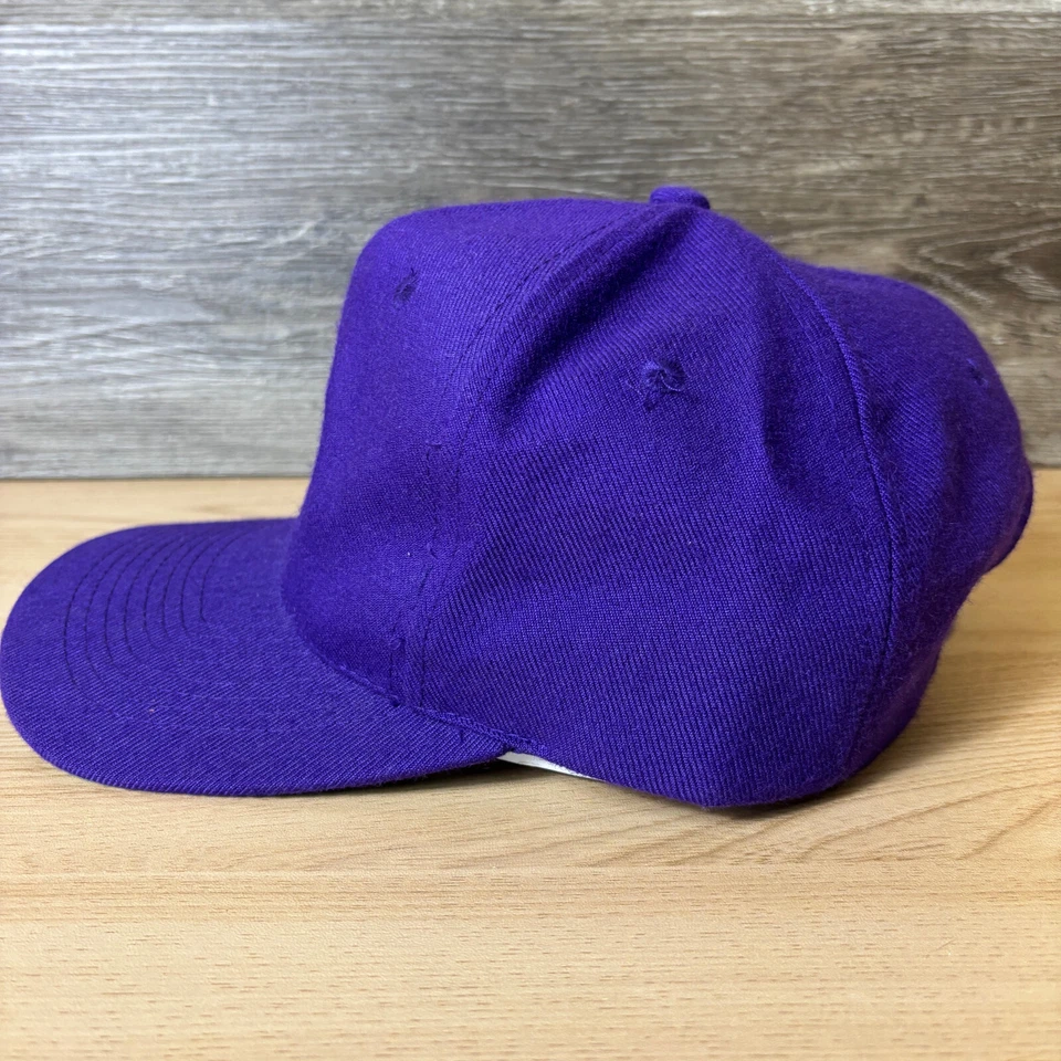 Vintage Minnesota Vikings Hat Cap Snap Back Purple Wool Blend Twins Enterprise - Image 4 of 4