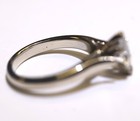 GIA 14k white gold .43ct VVS2 D marquise diamond solitaire engagement ring 3.6g — photo 4