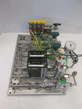 MRL Sandvik horizontal furnace 2 loop gas panel, complete with shut off and air