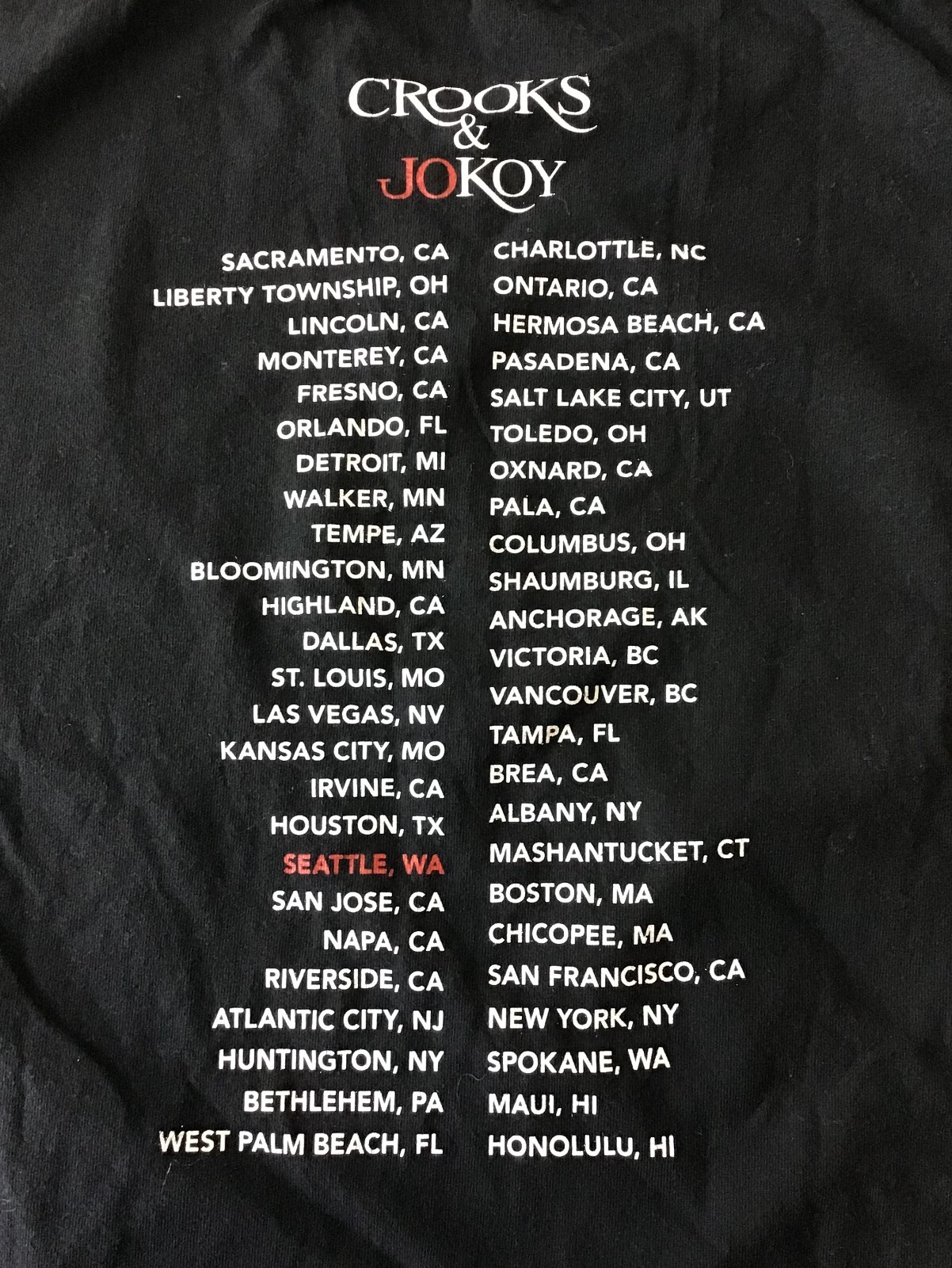 Sweat à Capuche Jo Koy American Apparel - Tour "Don’t Make Him Angry", Taille L, Occasion Très Bon état