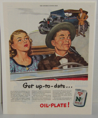 Original 1948 Conoco Motor Oil Magazine Ad