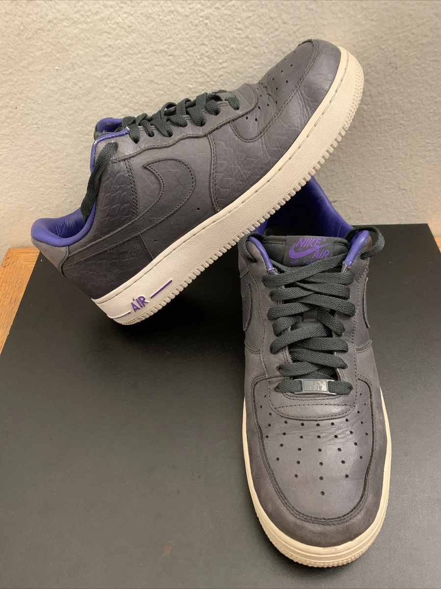 Nike Air Force 1 Premium Anthracite Purple Kobe Size 10.5 318775