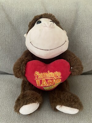 Flamingo Land Resort Yorkshire brauner Affe 11 Zoll Stofftier/Teddy Souvenir 2018