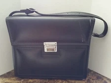 Camera & Accessory Leather Bag-Slim Design with Plenty of Room-Black Only