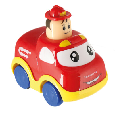 Press and Go Baby Spielzeug Auto Kinder Aufziespielzeug Auto Feuerwehr Flitzer