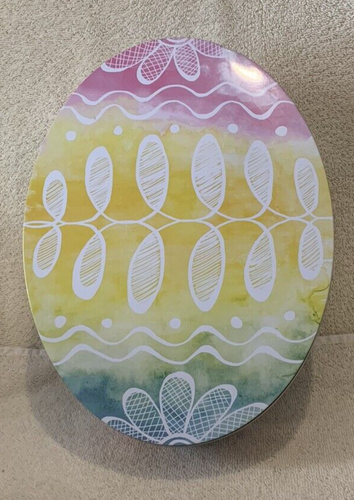 Cheryl's Large EASTER EGG SHAPED Tin Box 11x8x3 - EUC - Bild 1 von 4