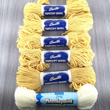 Bucilla Scovill Dritz Tapestry Wool Needlecraft Yarn Lot - See Condition