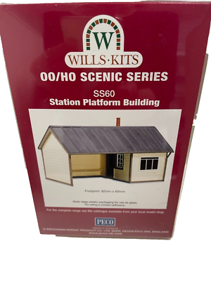 Wills SS60 Station Plateau Gebäude 1/76 Maßstab 00 Spur