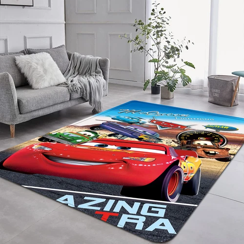Alfombra Cars Lightning McQueen alfombra de salón alfombra de suelo alfombras antideslizantes - Imagen 8 de 11