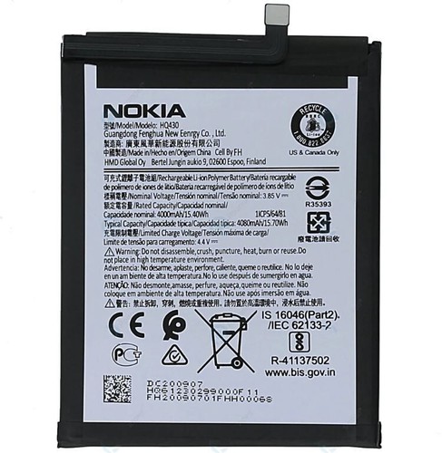 Genuine Nokia HQ430 Battery For Nokia 3.4 TA-1288 TA-1285 TA-1283 4000mAh