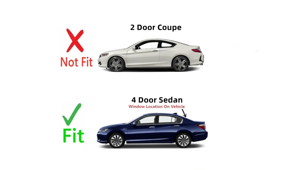 Fits 2013-2017 Honda Accord 4 Dr Sedan Back Window Glass Rear Heated Foto 4 de 4