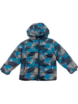 Infant Boys Blue Camouflage Wind & Water Resistant Puffer Jacket