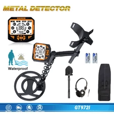 Waterproof Metal Detector - 10" Coil,Jewelry Mode,Type-C Charging,22cm Depth