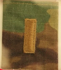 US ARMY GI MULTICAM OCP O-1 2LT CAMOUFLAGE CAMO UNIFORM PARKA TAB RANK INSIGNIA