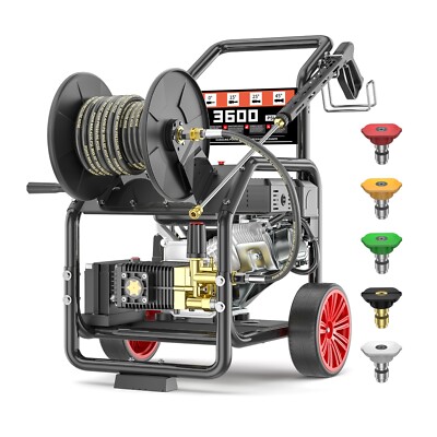 POHIR 3600 PSI  Gas Pressure Washer 3.3 GPM 7 HP  212cc One-Button Start Washer