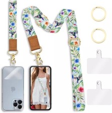 Phone Lanyard Crossbody Wrist Strap Hummingbird Cell Phone Lanyards for Aroun...