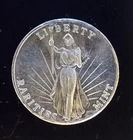 Gauden Standing Liberty Eagle Bell Rarities-999 Silver 1 Oz Ounce Art Bar Round