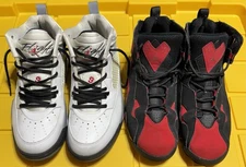 Lot Of 2 Nike Air Jordan True Flight University Red Black BG White Cool Grey 7Y