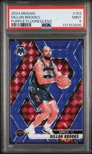 2024 PANINI MOSAIC PURPLE FLUORESCENT #183 DILLON BROOKS 211/249 PSA 9