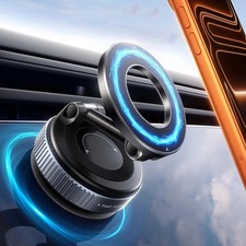 360 Adjustable Magnetic Vacuum Suction Cup Car Phone Holder Mount for MagSafe