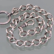Silber Uhrenkette Art Deco  CHATELAINE WATCH CHAIN SILVER Uhren Kette