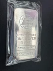 Engelhard 10 Troy oz .999+ Fine Silver Bar - Globe Logo SN# C571089