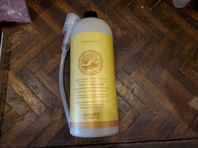 Tweak'd By Nature Restore Coco-Nutty Hair Volumizing Shampoo 33.8oz JUMBO SEALED