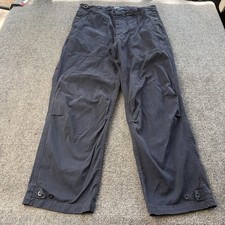 VTG Polo Ralph Lauren Field Chino Pants Mens 36x30 Navy Blue Wide Leg Military