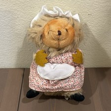 Vintage Mrs Tiggy Winkle Beatrix Potter Plush Hedgehog Eden Stuffed Animal Toy