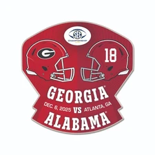 2025 Georgia Bulldogs Alabama Crimson Tide SEC Championship Lapel Pin