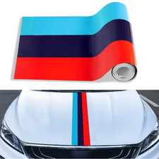 78x5.9 Color Stripes Decal Sticker DIY Modifed Stripe Decal Waterproof Bmw