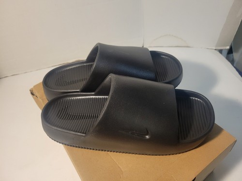 Nike Calm Slide Womens Black Basic Active Slides Size 7 DX4816 001 Brand New - Picture 10 of 11