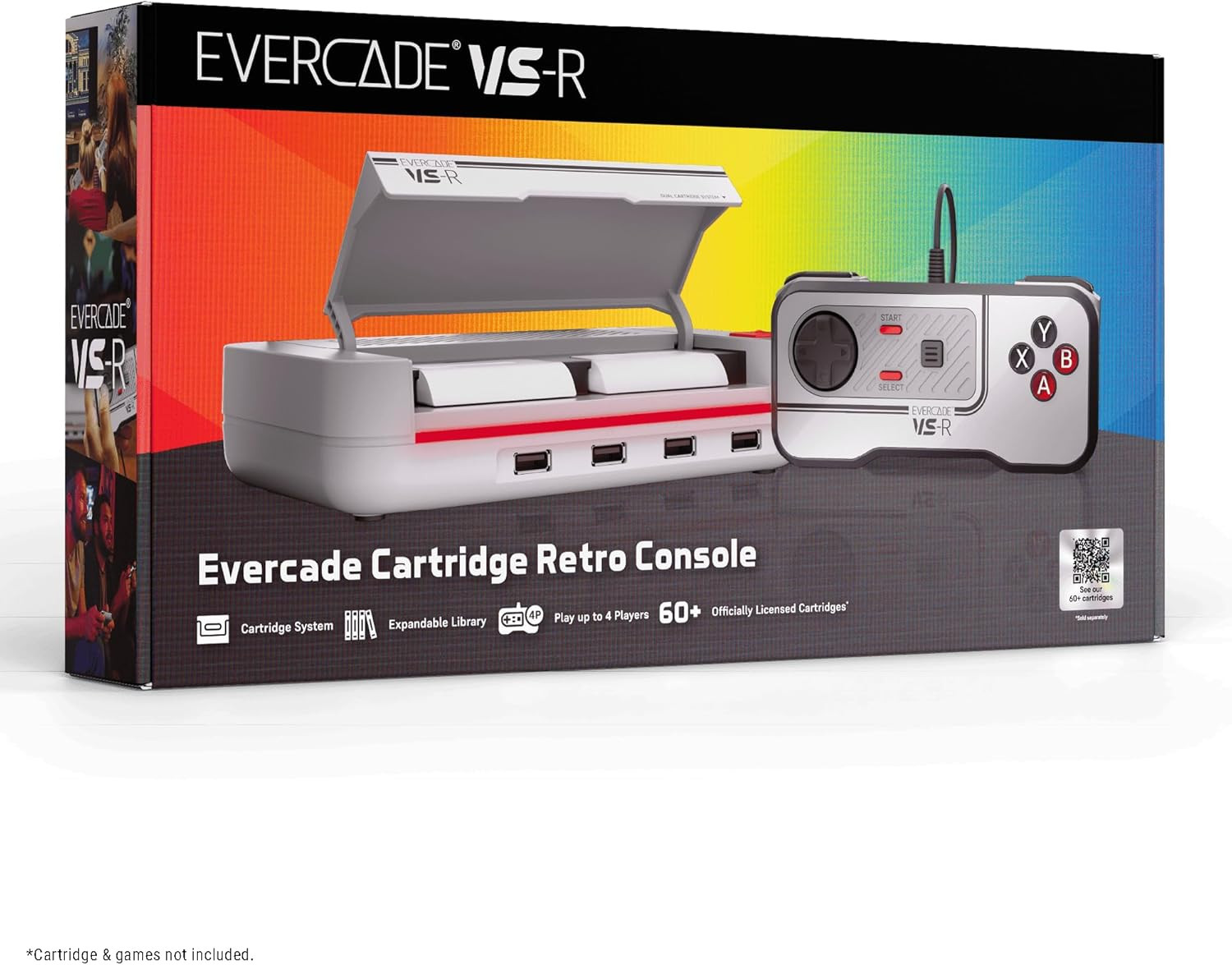 Evercade VS-R Solo Console 4 Giocatori | Divertimento Retro in Famiglia