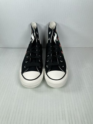 Size 7.5 - Converse Chuck Taylor All Star High Cross Stitch Roses