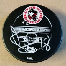 Jesse Boulerice AHL Wilkes-Barre Scranton Penguins Official Autographed Puck!