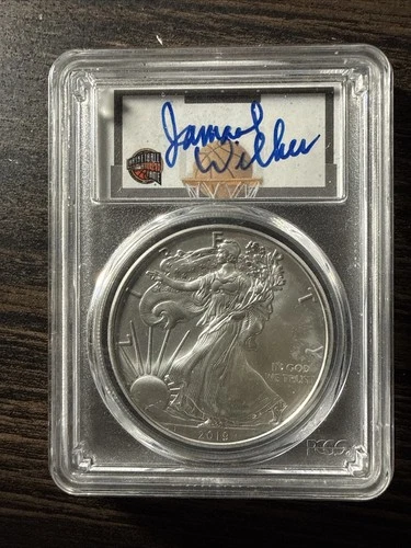 2019 $1 American Silver Eagle 1oz Dollar PCGS MS70 First Strike Jamaal Wilkes