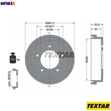 2x BRAKE DRUM 94037800 FOR SUZUKI MASTERVAN/Bus SUPER/CARRY/Platform/Chassis