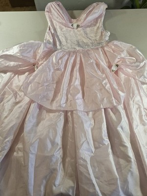 Little Adventures Pink Princess Beauty Dress Size M (3-5) W/ Gloves - Washable!
