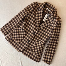 Commense Brown Houndstooth Blazer Jacket Small NWT