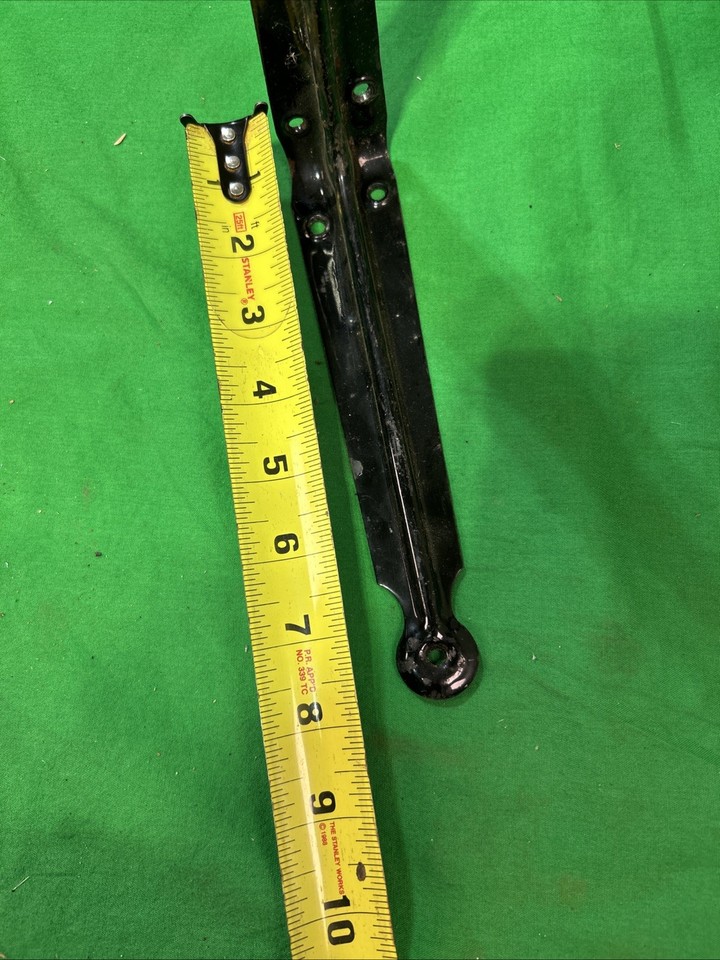 2 Mid Century Vintage Wall Mount Black Metal Shelf Support Brackets 10 2-mid-century-vintage-wall-mount-black-metal-shelf-support-brackets-10