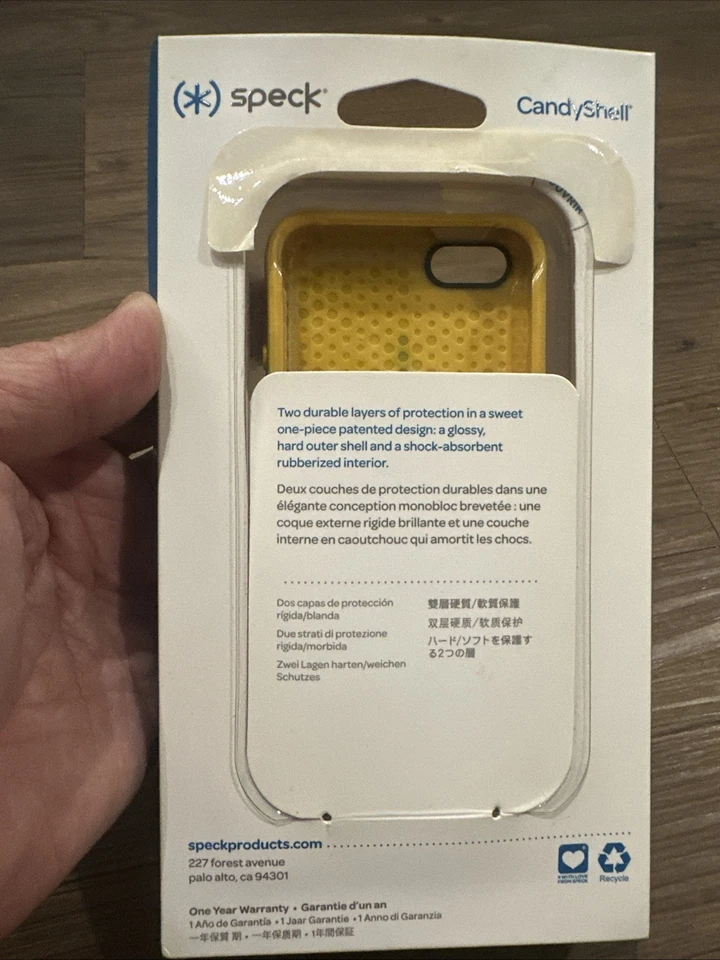 Genuine Speck iPhone 5 5S CandyShell Hard Case, Blue/Yellow, NIB Free Ship - Image 2 of 2