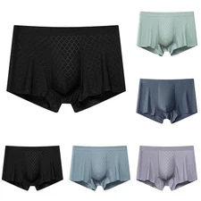 Fashion Forward Mens Elastic Trunks Stylish See Through Design Inside Out