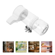 Bird Cage Water Dispenser Automatic Plastic Water Feeder Practical White