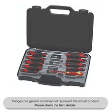 Flat Phillips & Pozi Type Screwdriver Set 10 Piece Pack Qty 1