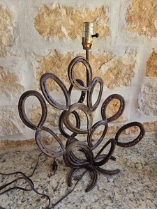 St. Croix Forge Unique Handcrafted Horseshoe Lamp