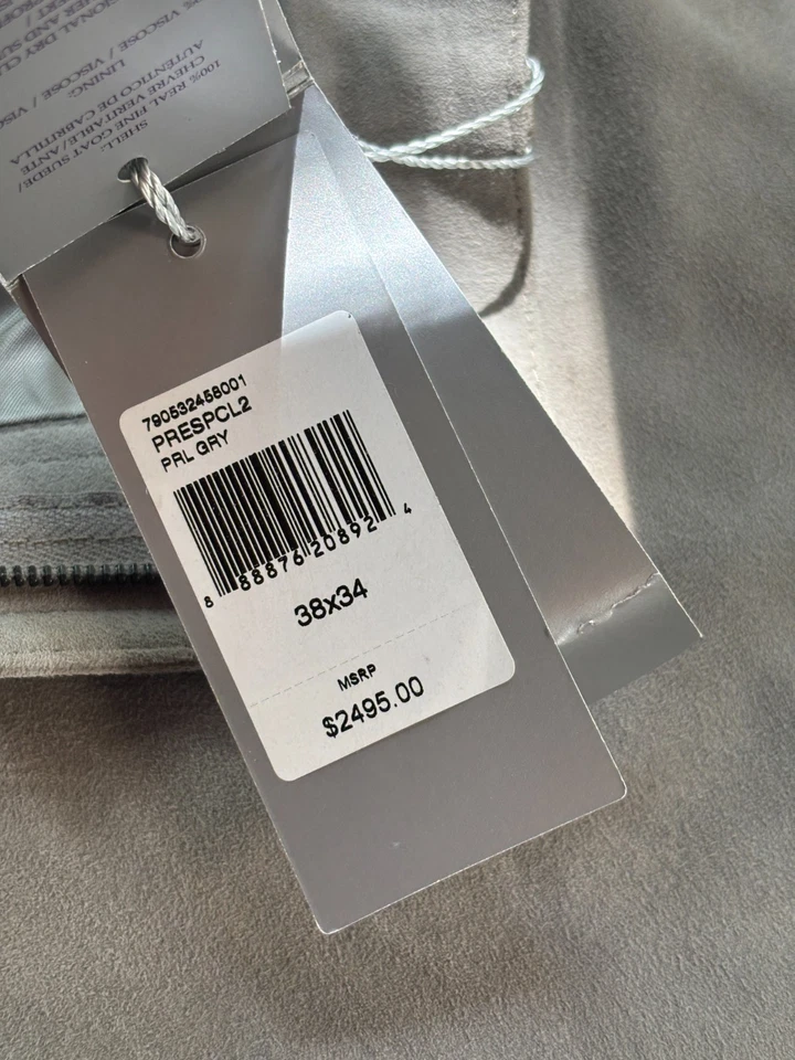 Nuevo con etiquetas Pantalones Ralph Lauren Etiqueta Púrpura Gamuza Cuero Corte Jean Talla 38 Cintura Foto 2 de 4